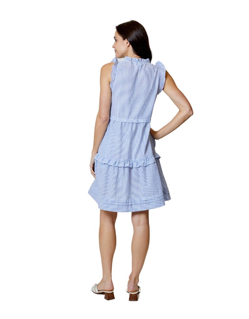Sleeveless Dress Navy Combo