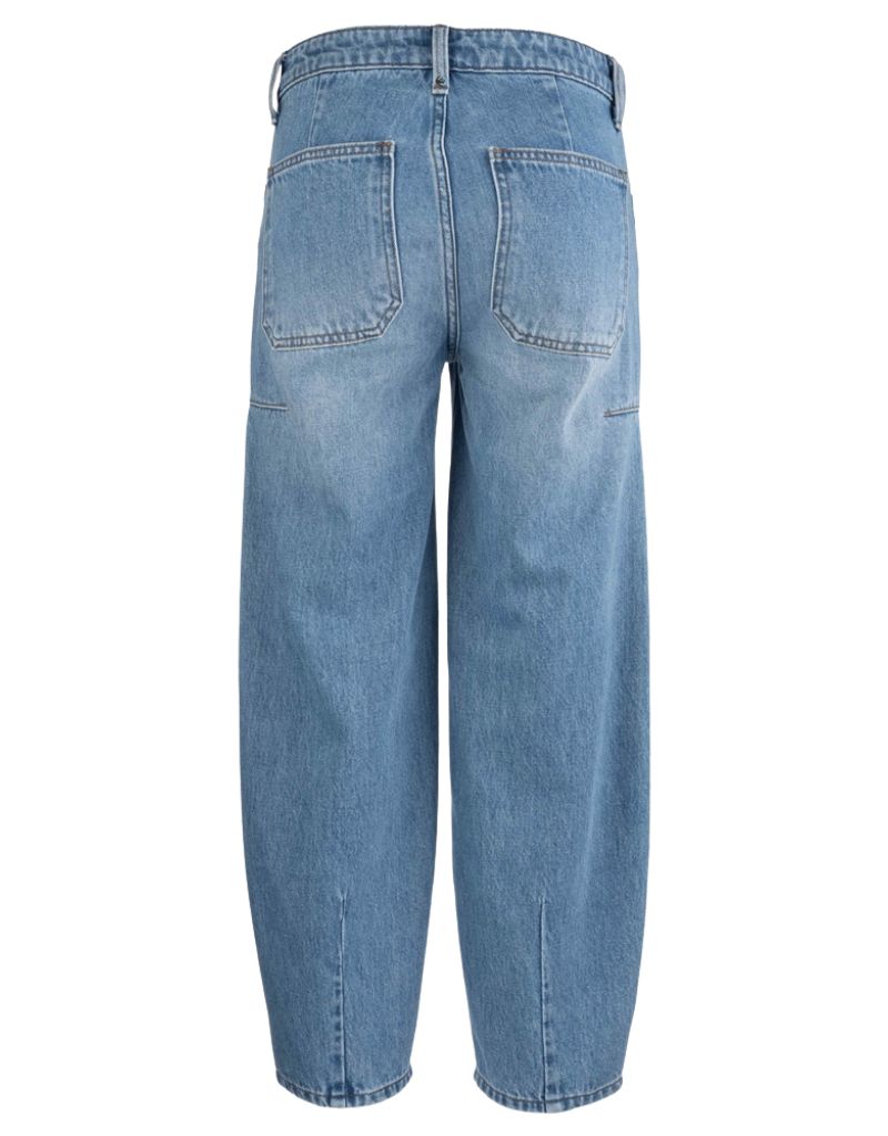 Alex Straight Taper Leg Front Patch Pocket Medium lelslo Wash