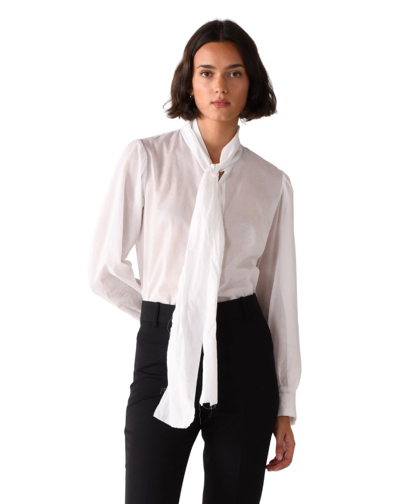 The Bow Tie White Sheer