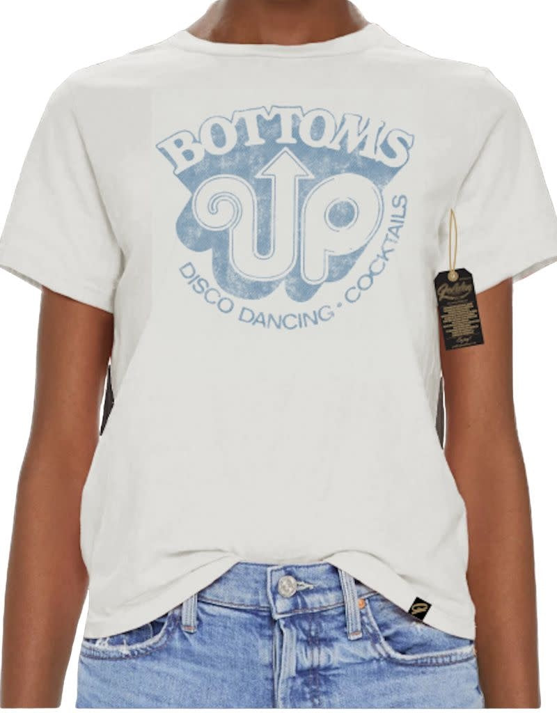 My Guy Tee Bottoms Up Vintage White