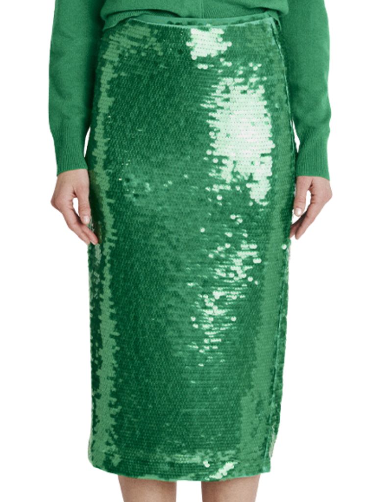 Jamy Sequin Skirt Green