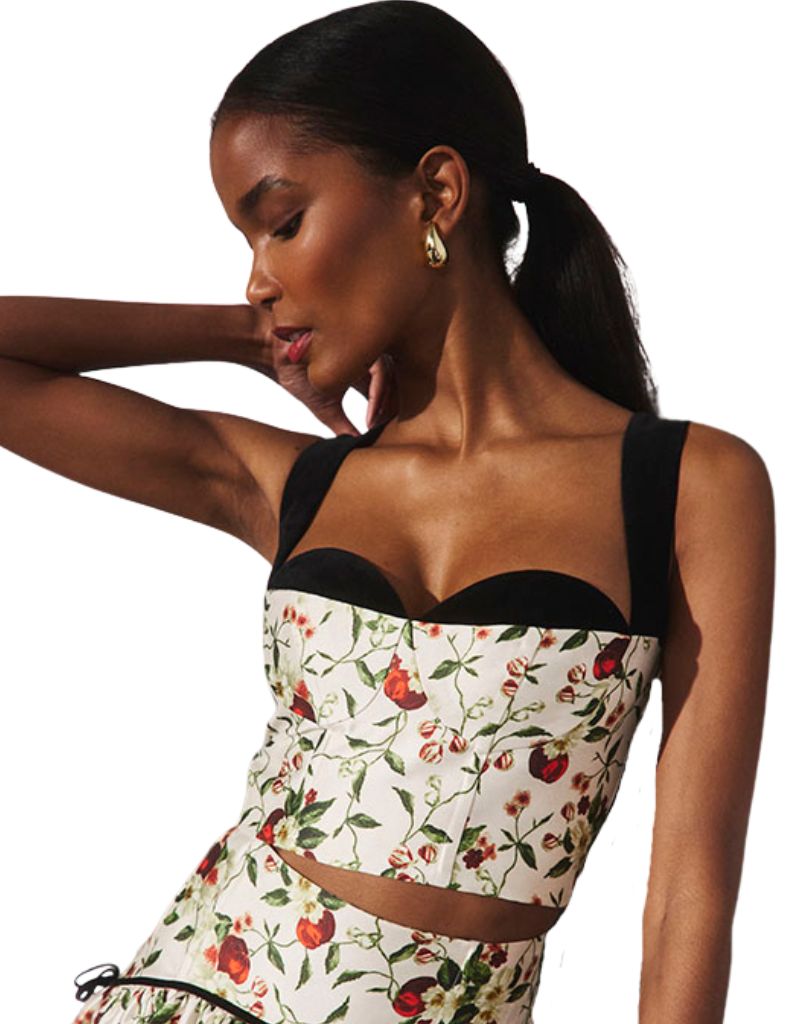 Ralston Bustier Camellia Ivory H26