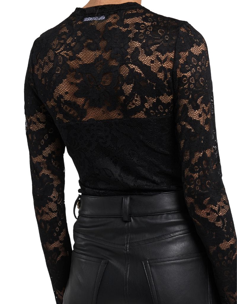 Clayton Lace Top Black