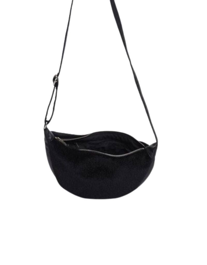Dalina Round Mini Crossbody Bag Black