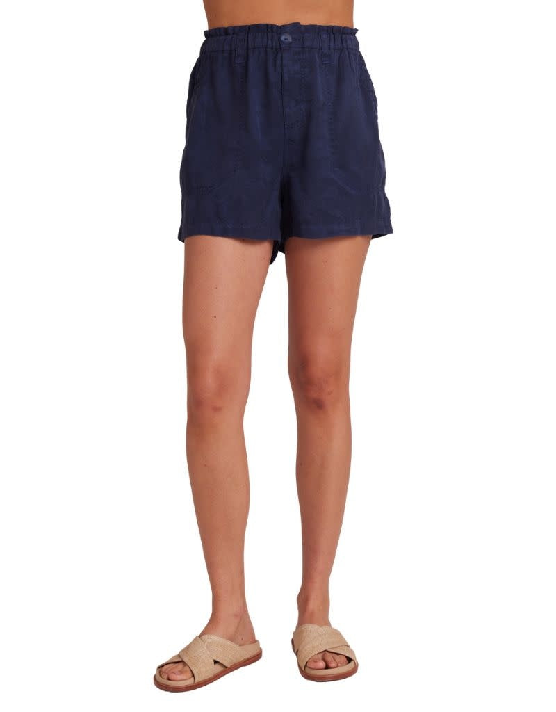 bella dahl callie short in navy front view