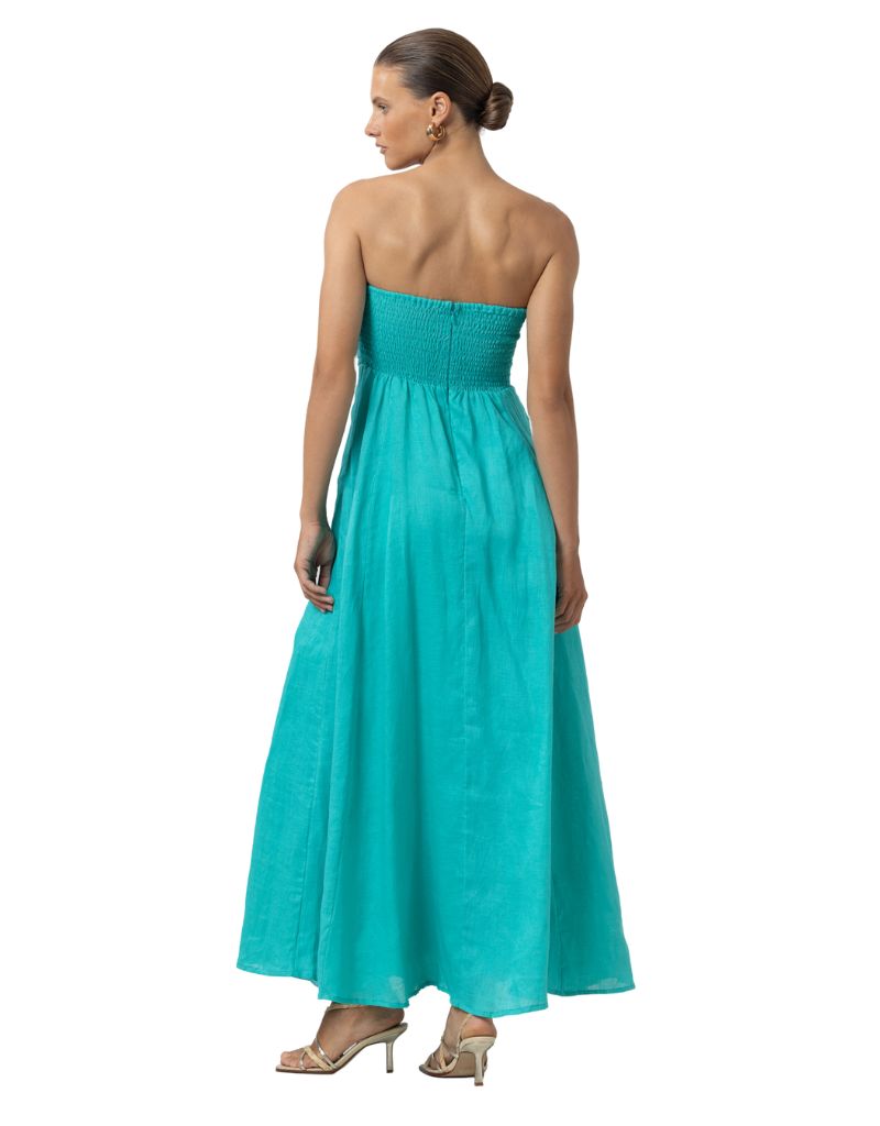 Talia Linen Dress Laurel