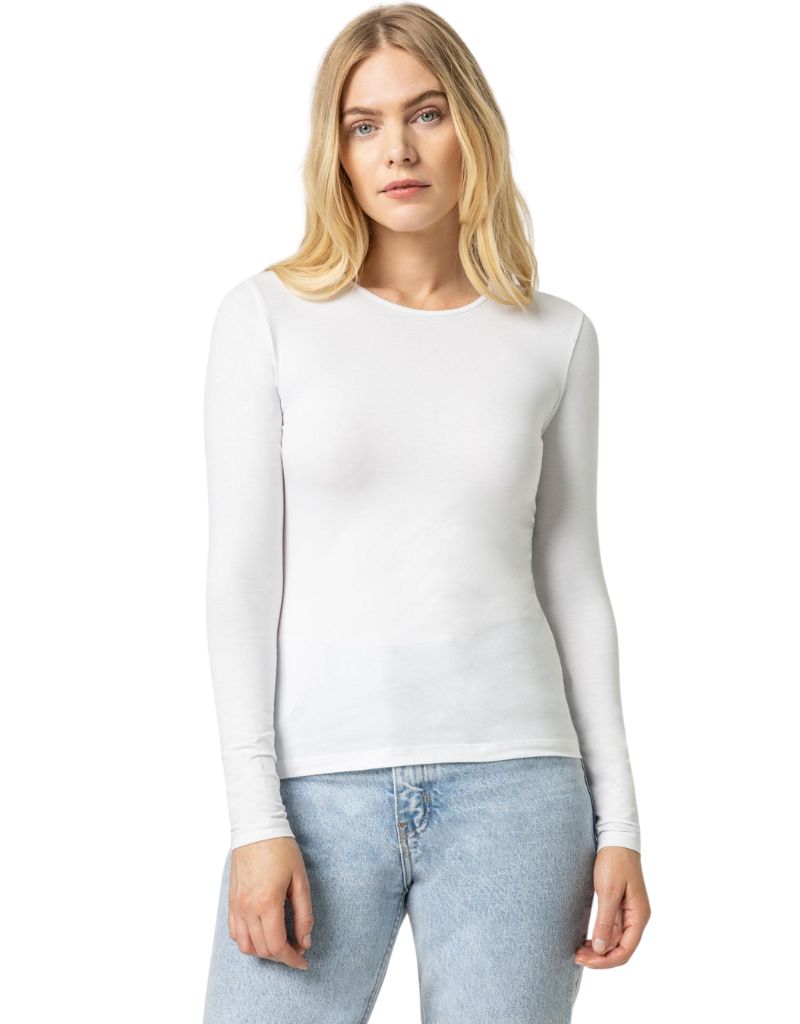 Lilla P Long Sleeve Crew White