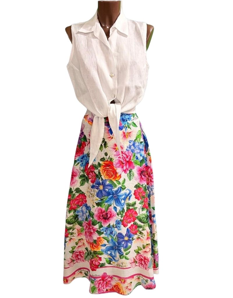 Skirt Esmeralda Flowers