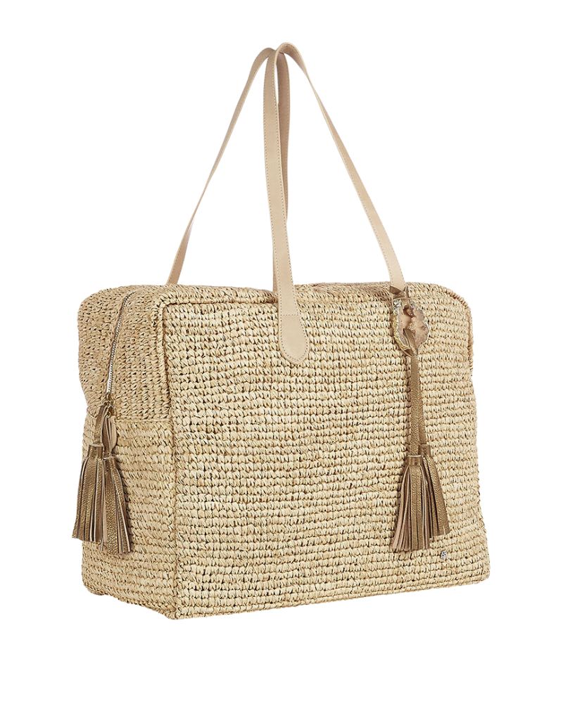 Nantucket Natural Crochet Weekender