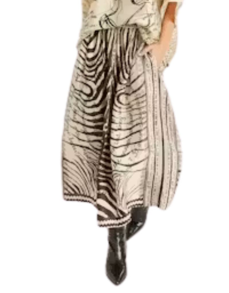 Vanessa Midi Skirt Noir Muse