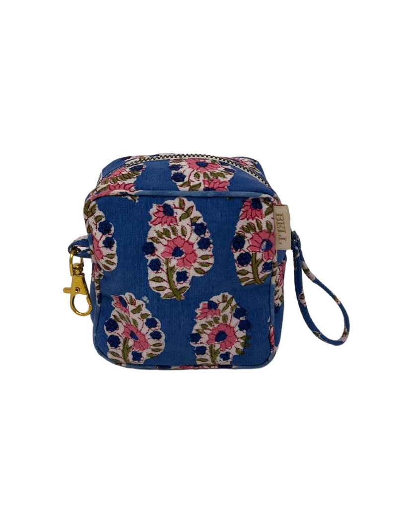 Change Pouch Blue and Pink Floral 5