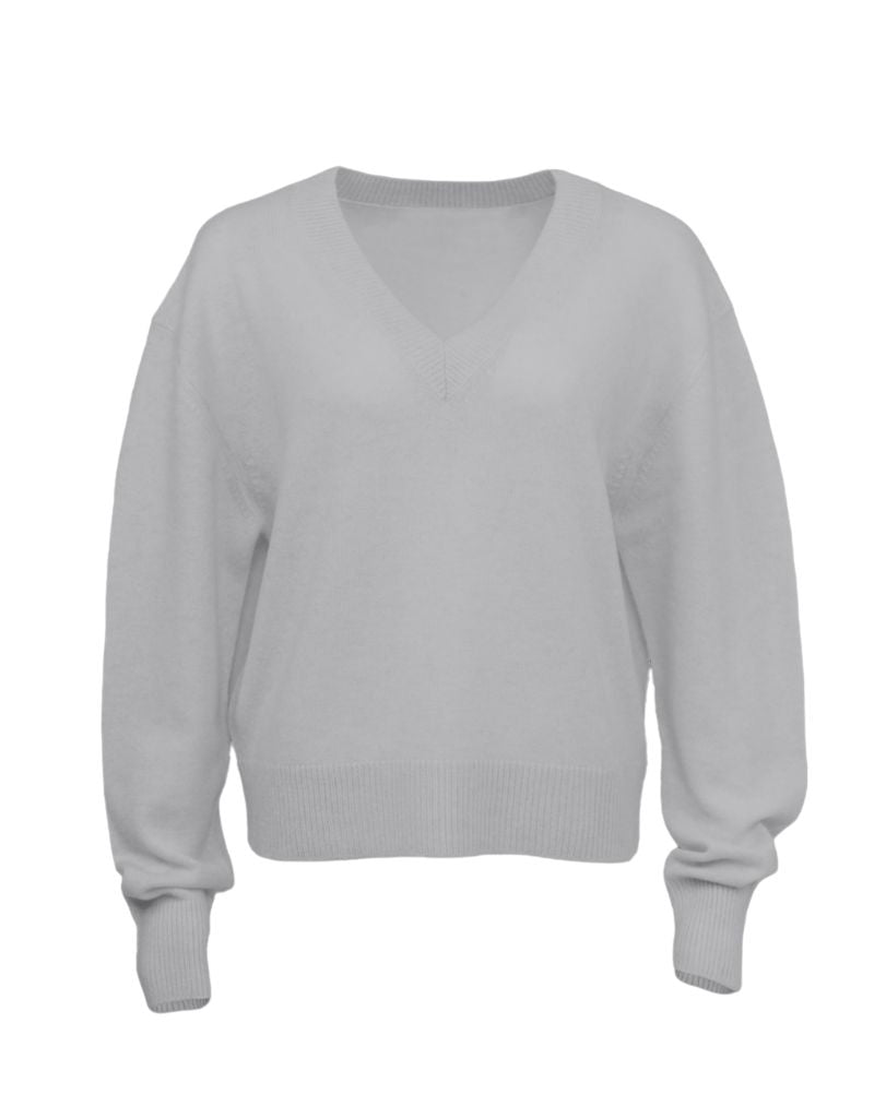 Indigo Vee Sweater Super Grey