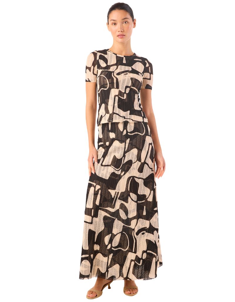 Ekat Skirt Abstract Marble