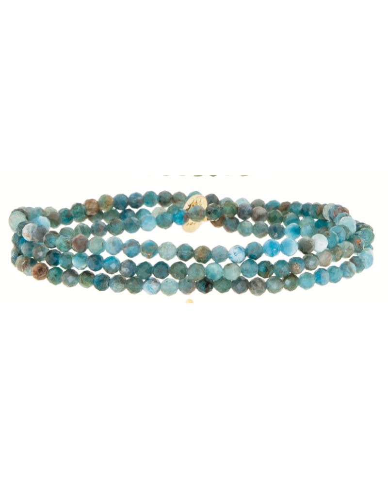 3810B Apatite Semi Precious Stone Stretch Bracelet