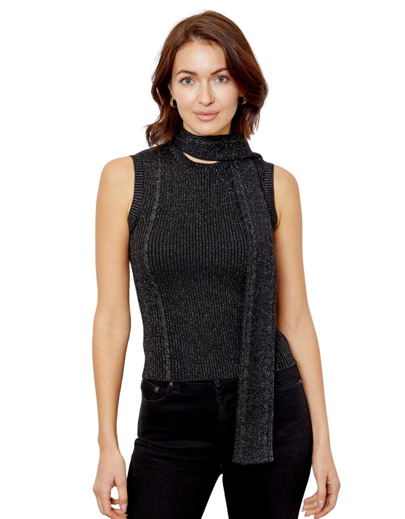 dH Rosabella Top Black Lurex