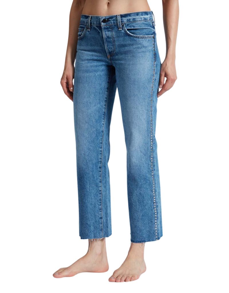 Low Rise Straight Studded Muse