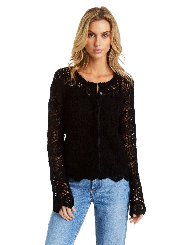 Dahlia Vintage Crochet Black