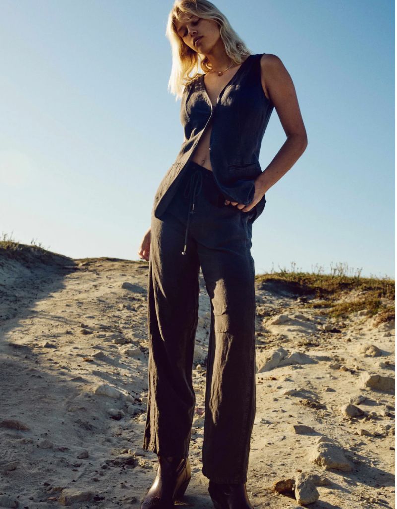 Barret Barrel Pant Pigment Black Olive