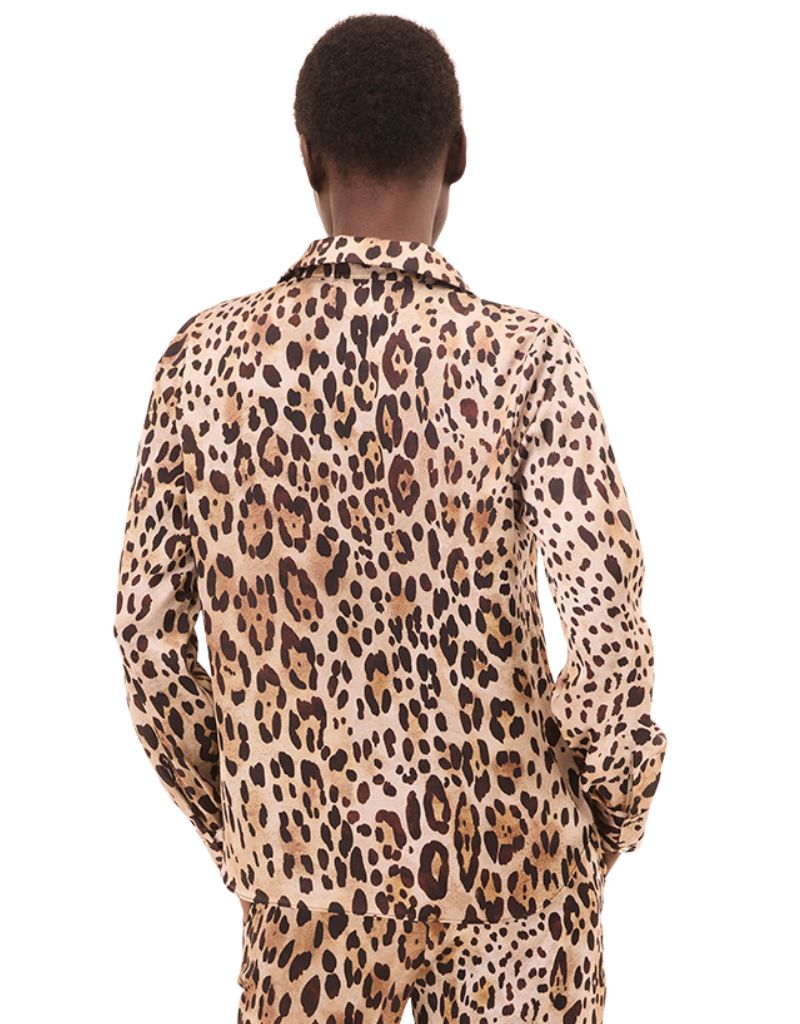 Celine Top Leopard Print