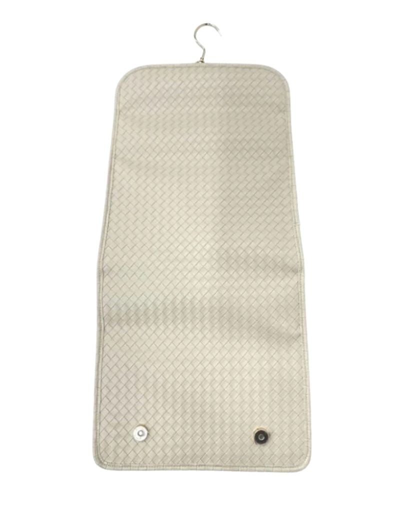 Luxe Hanging Toiletry Case Woven Bisque