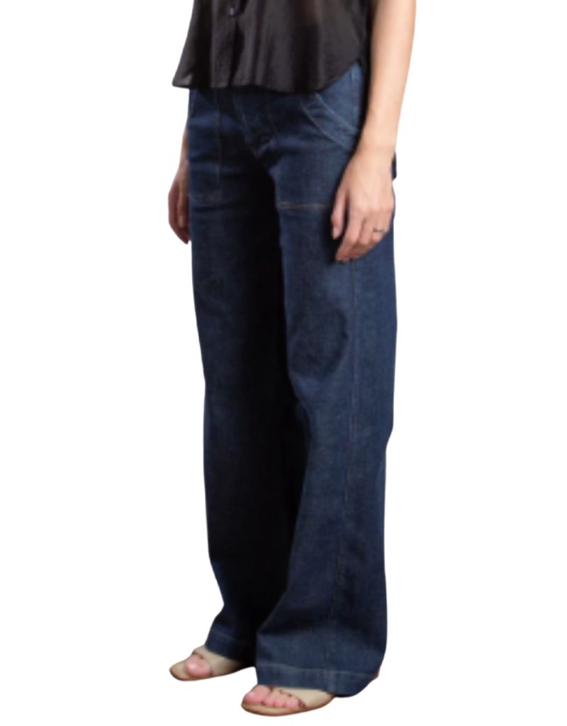 Max Pant In Stretch Denim Dark Wash F26