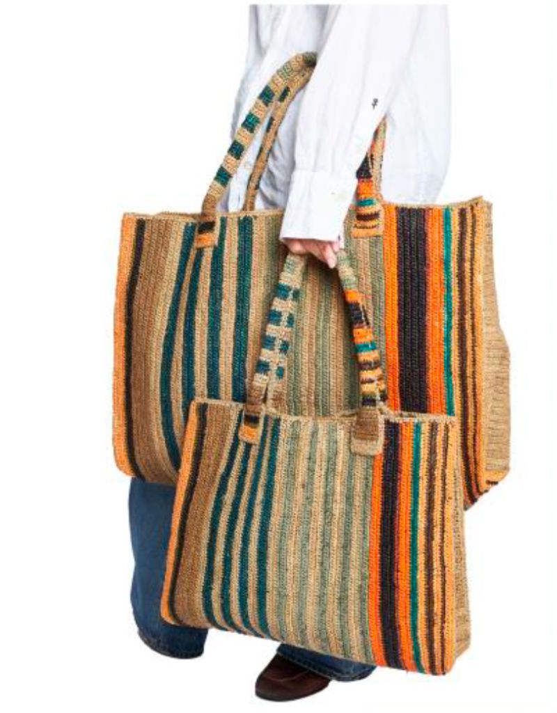 Raffia Bag Little Sister Safari