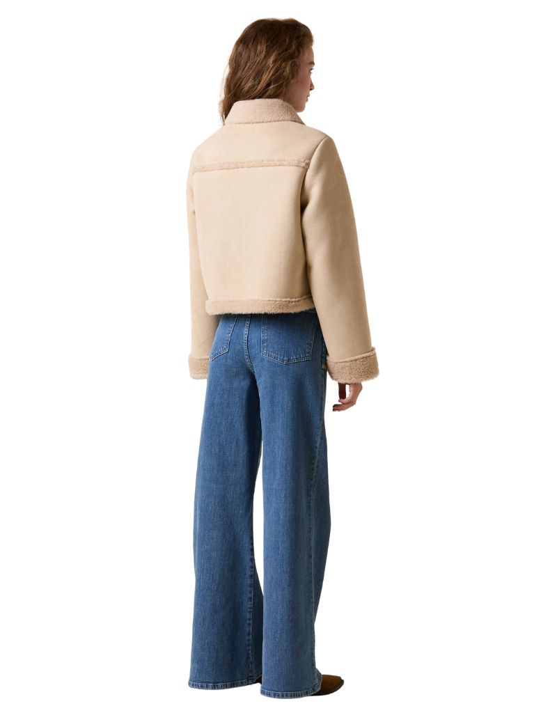 Astra Shearling Jacket Natural