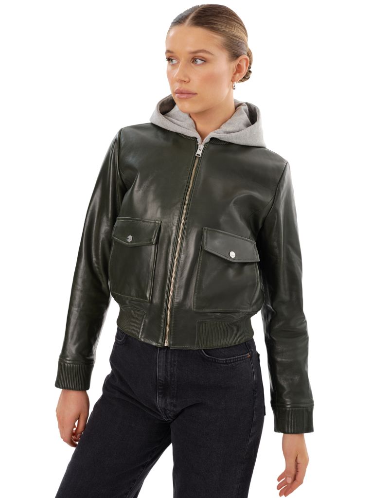 Candace Dark Olive/Heather Grey