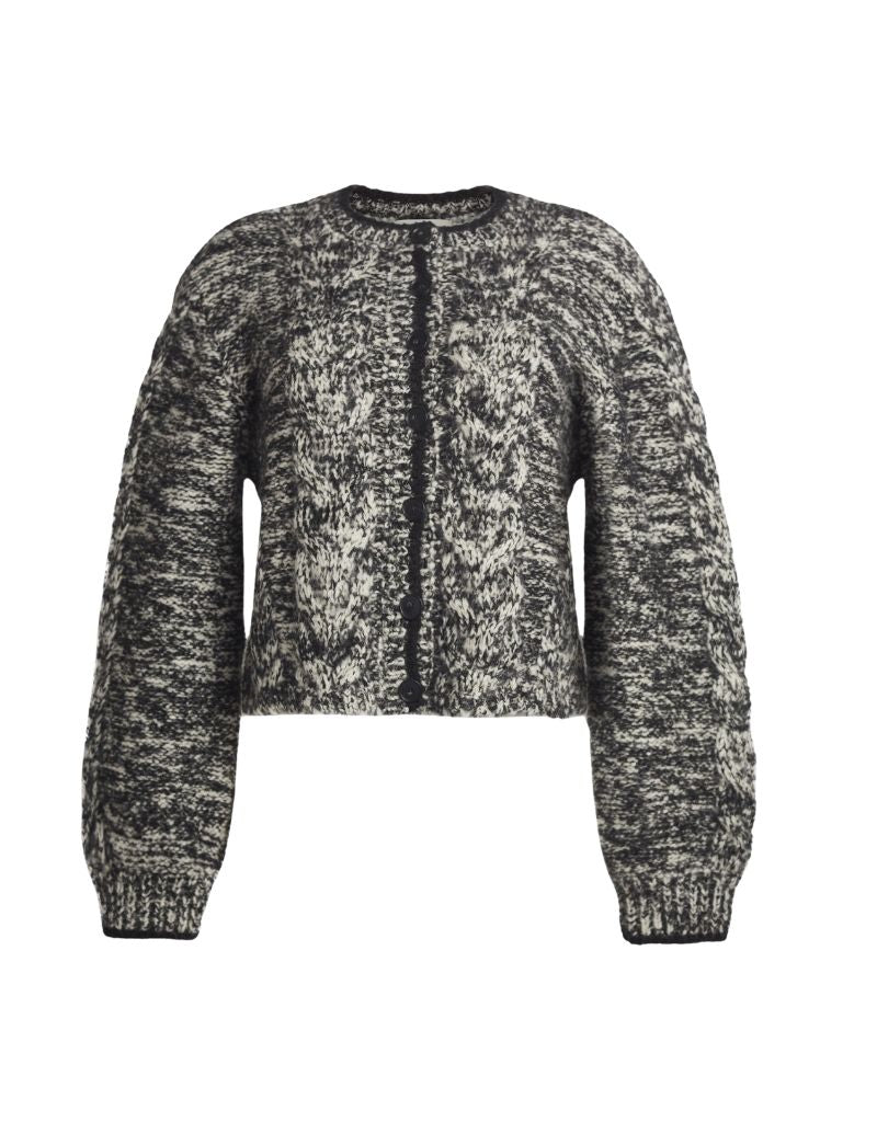 Skylar Cardi Ivory Black Tweed