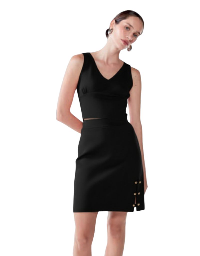 SSG4668 Skirt Piercing Black