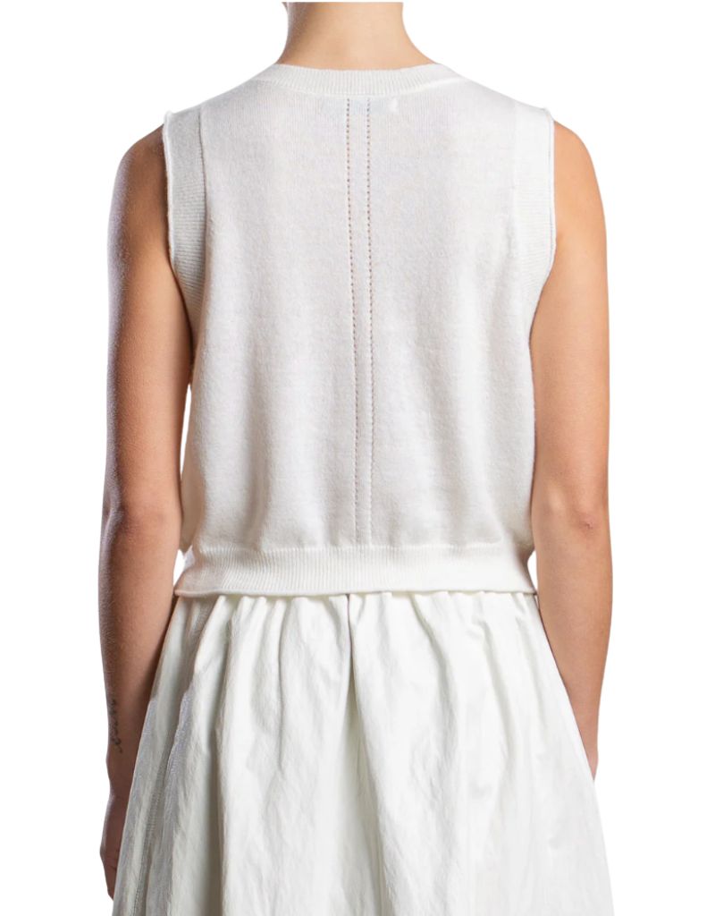 Tally Vest in Dulce Knitwear Ivory