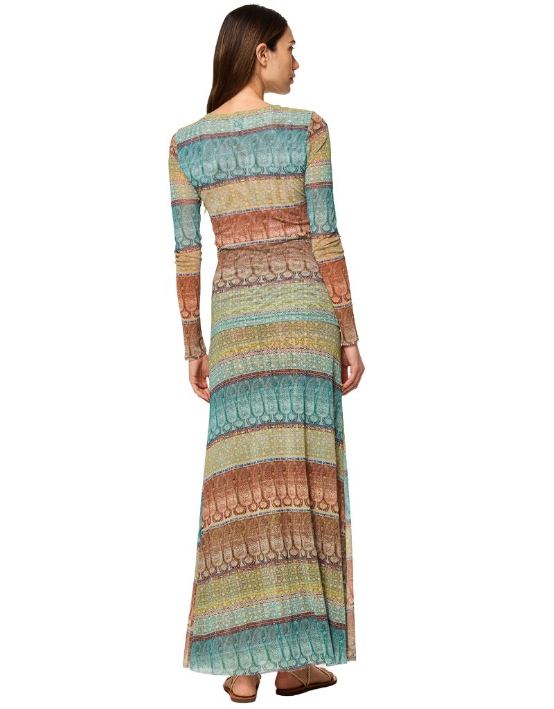 Ekat Skirt Paisley Ombre Mesh