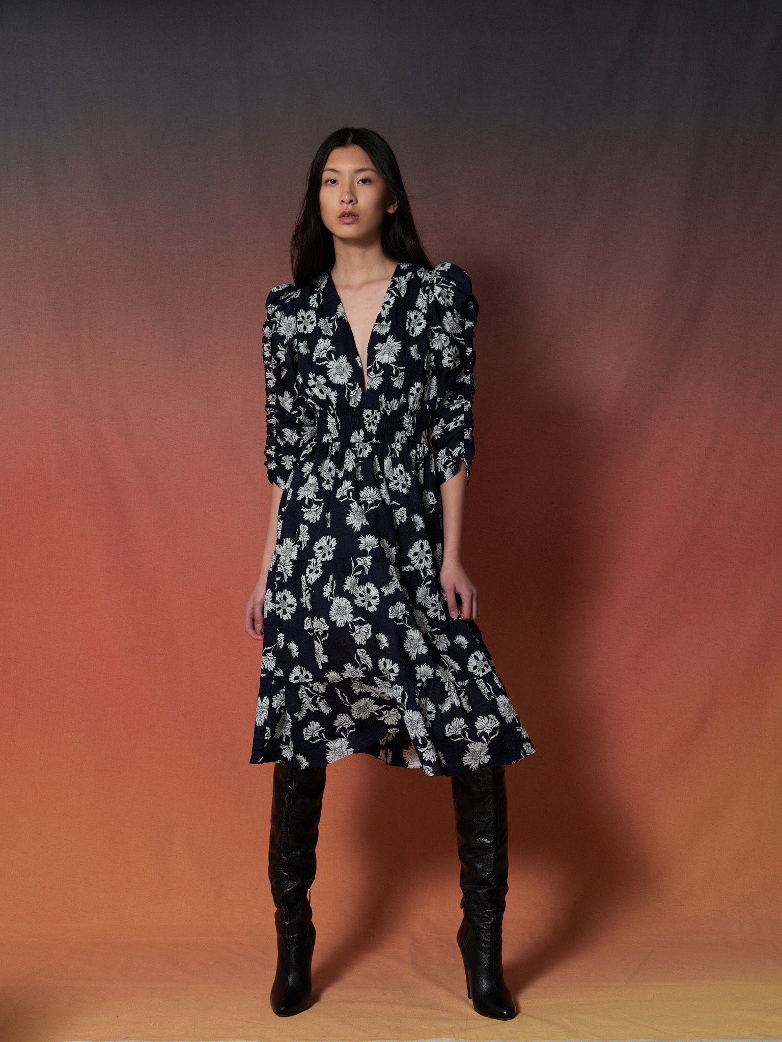 Blossom Dress Indigo