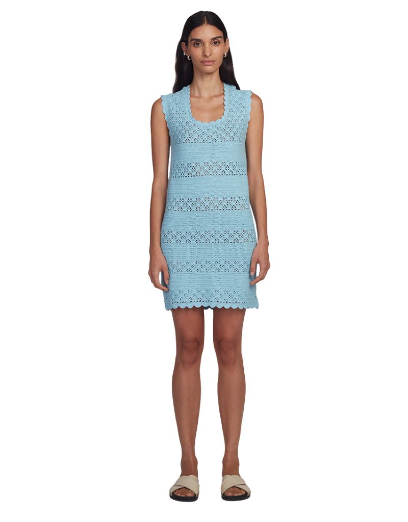 Bella Mini Dress Skye Blue