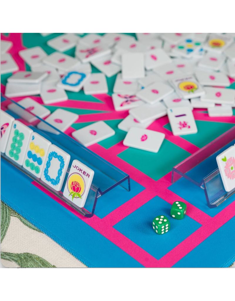 Ice Blue & Brights Travel Mahjong Set
