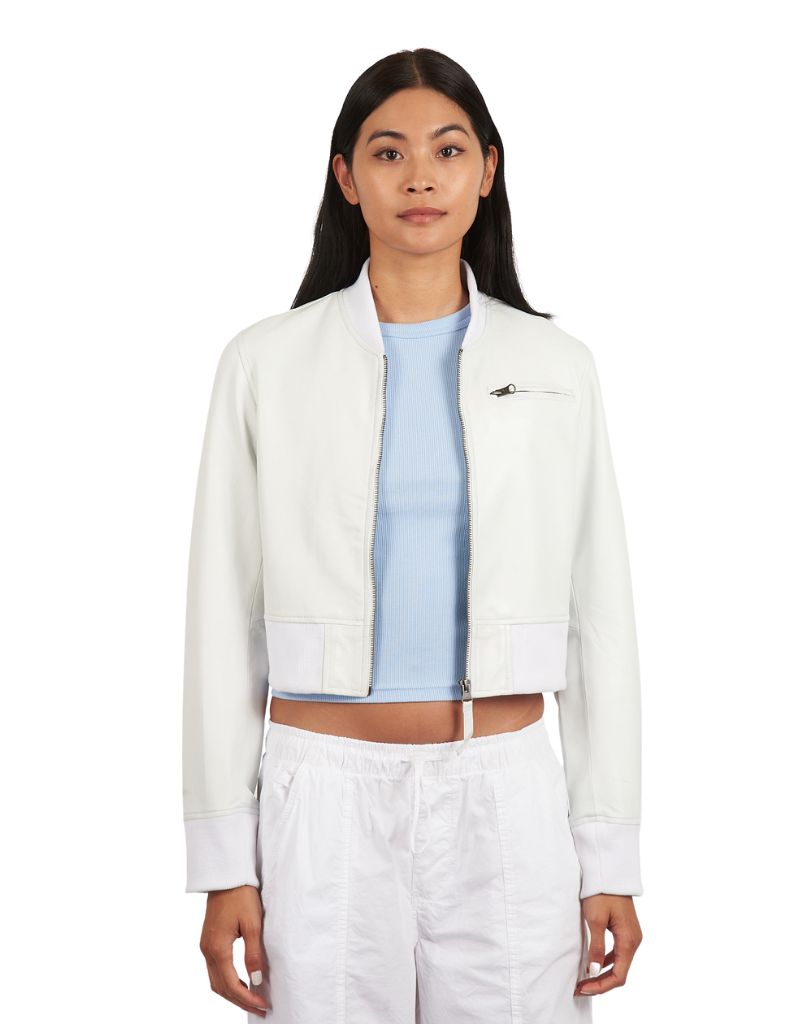 Collins Burnished Leather White