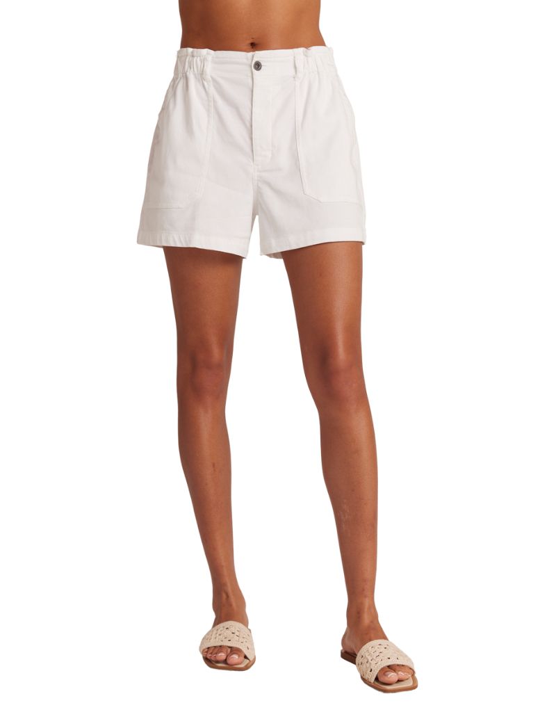 Callie Ruffle Short White