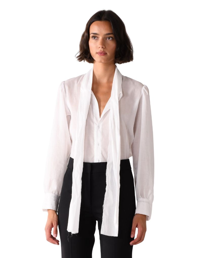 The Bow Tie White Sheer