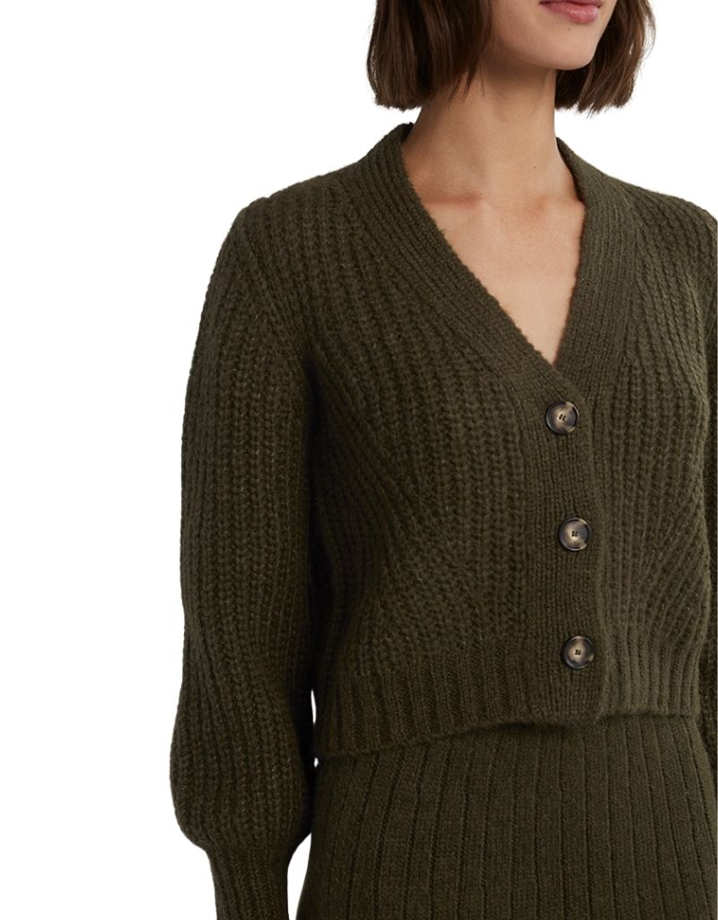 Sara Cardi Dark Olive