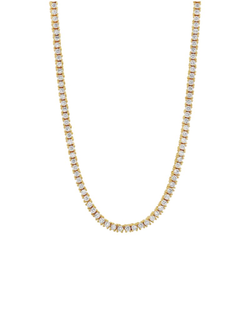 Classic Thin Tennis Choker Gold