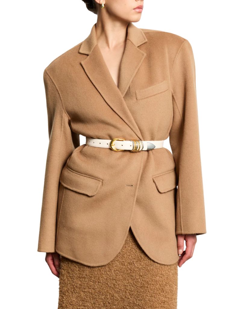 Hollyhock Mixed Metal Belt Ivory Silver & Gold