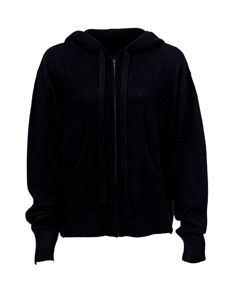 Lavinia Crop Hoodie Black
