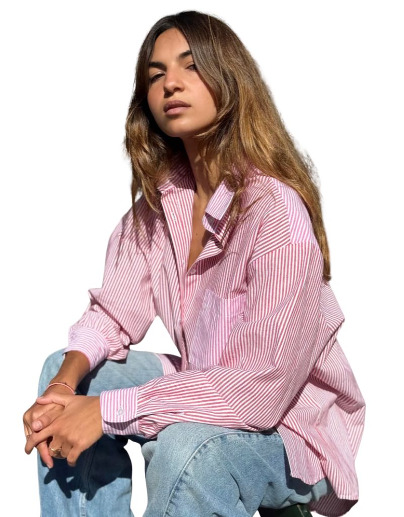 Fines Rayures Shirt Red Fushia