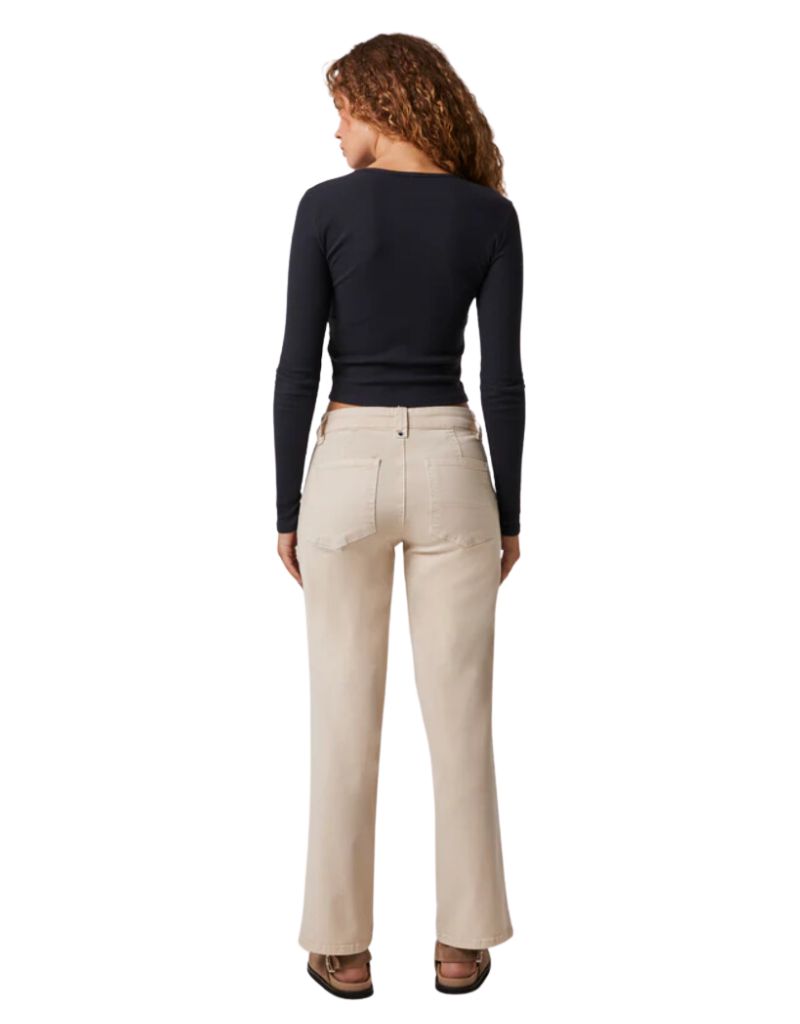 Stan High Rise Utility Cargo Pant Ecru