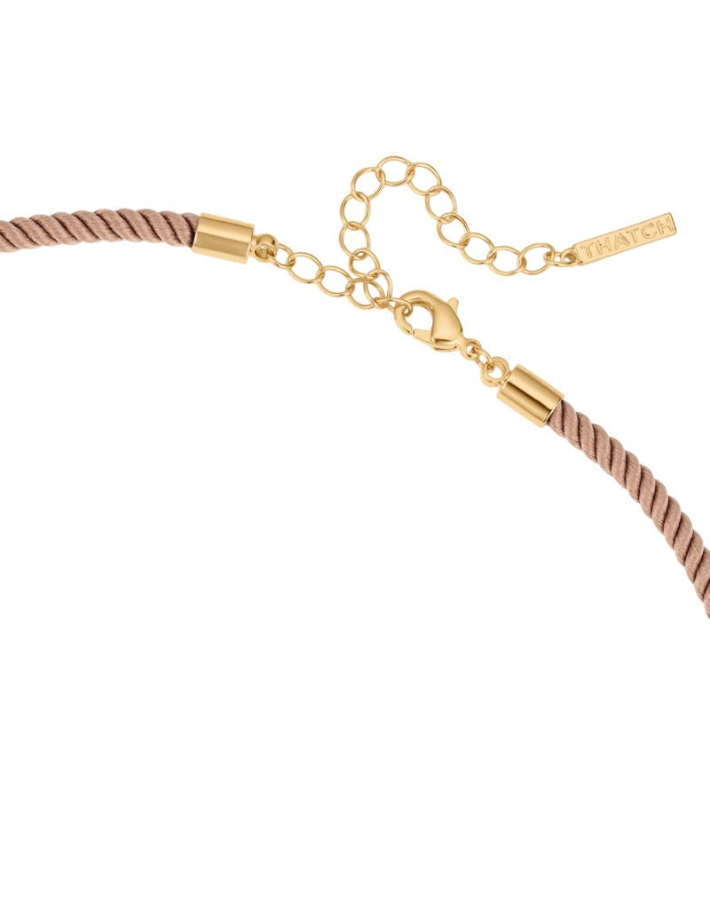 Coco Silk Cord Necklace 15-17 Inch Sand