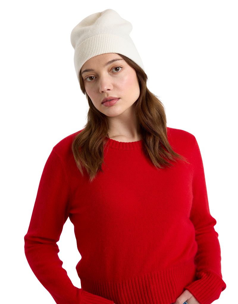 Cool Girl Beanie Organic White