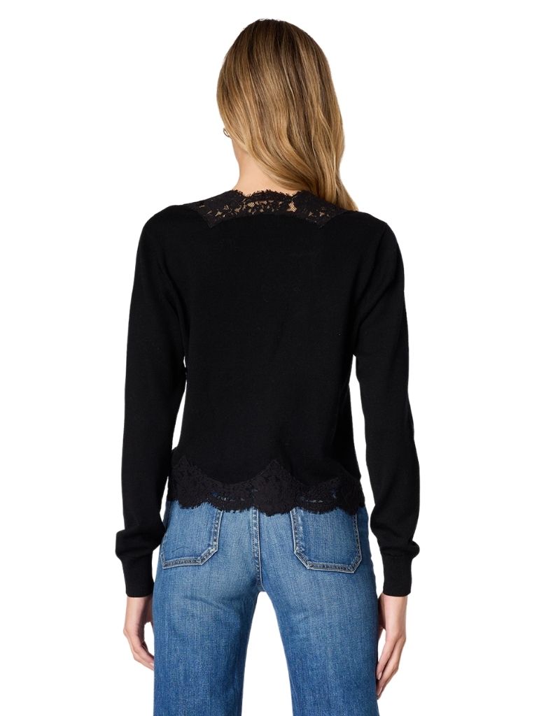 Sanders V Neck Cardigan Black H26