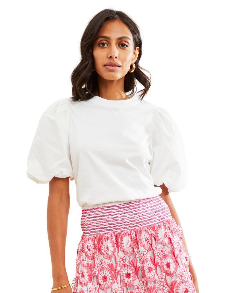 Lali Tee Solid Bright White