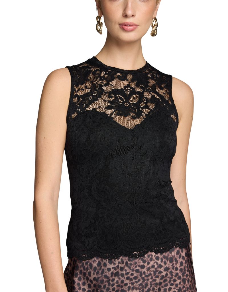 Mirabella Lace Top Black