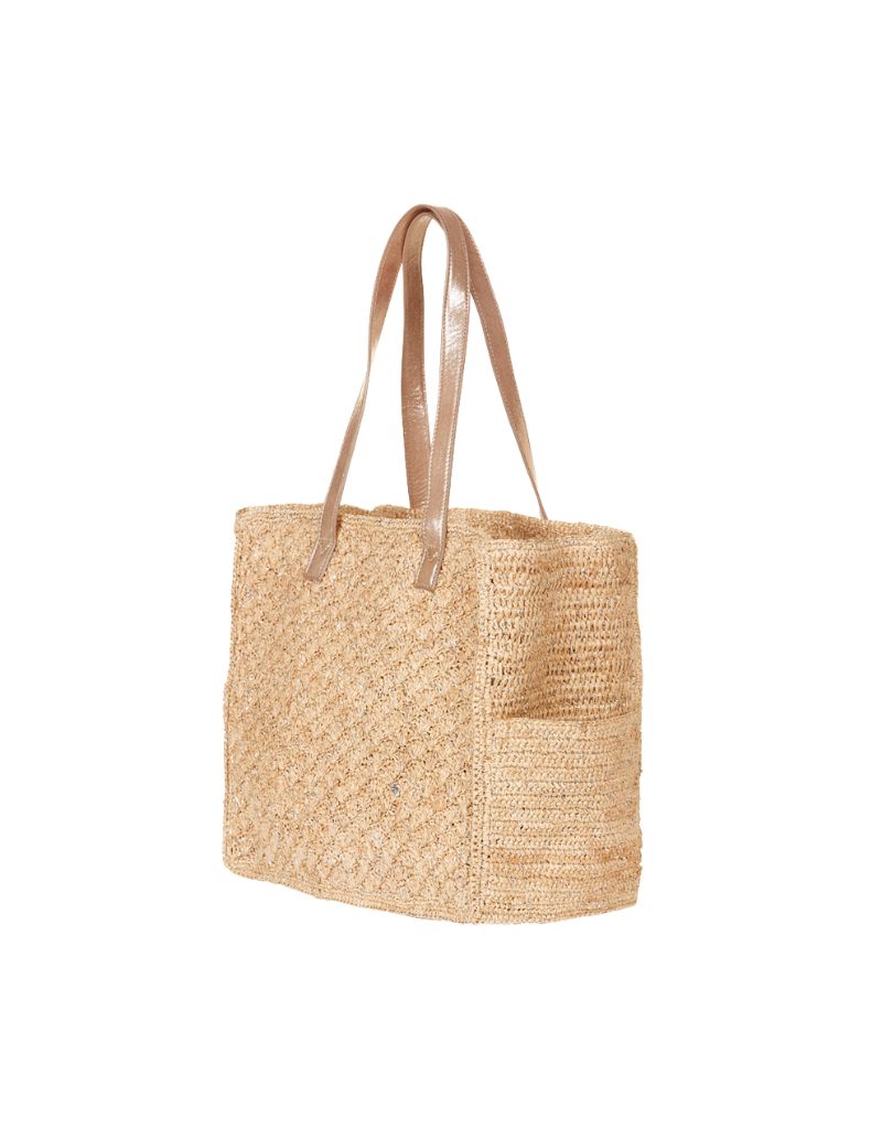 Treviso Tote Natural Silver